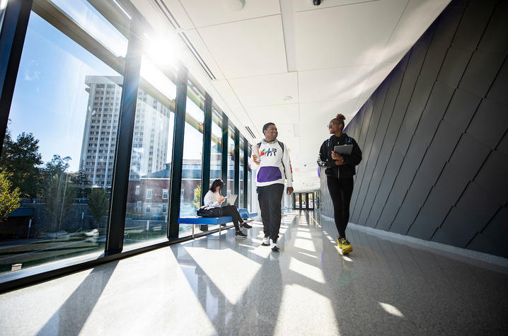 Photo of students walking in the Gatton Student Center