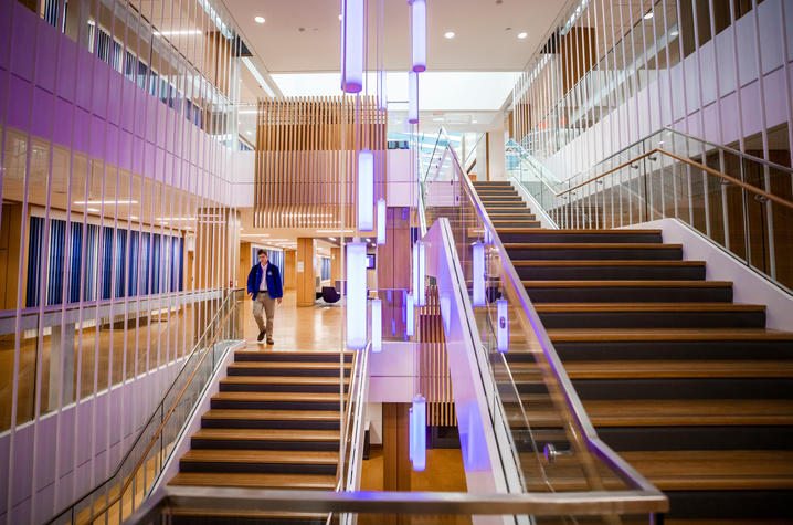 Interior of J. David Rosenberg College of Law building on UK campus