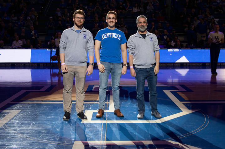 (left to right) Anthony Trufanov, Dan Bannister, Dave Arnett (coach); Mark Cornelison | UKphoto