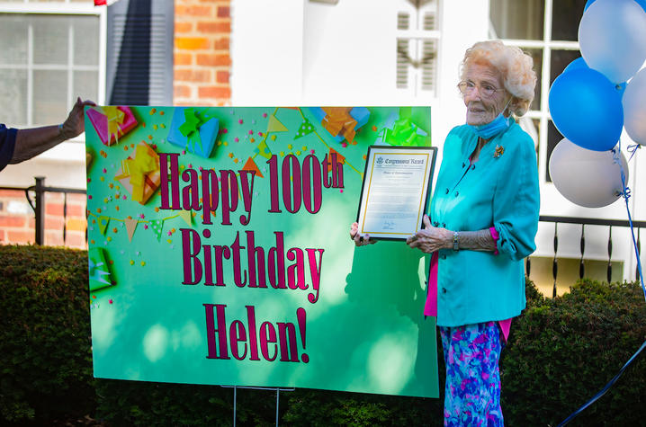 Last week Helen Evans celebrated her 100th birthday.