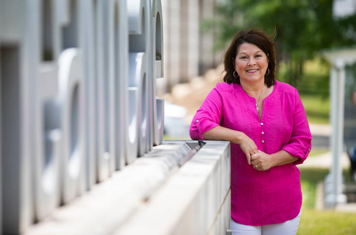 Jill Blake outside of UK Chandler Hospital. Pete Comparoni | UK Photo