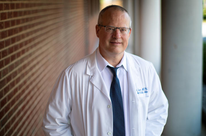 Pete Nelson, M.D.,PhD, of the Sanders-Brown Center on Aging on July 2, 2020. Mark Cornelison | UKphoto