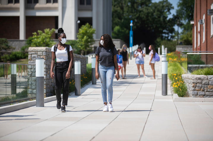 photo of students wearing masks