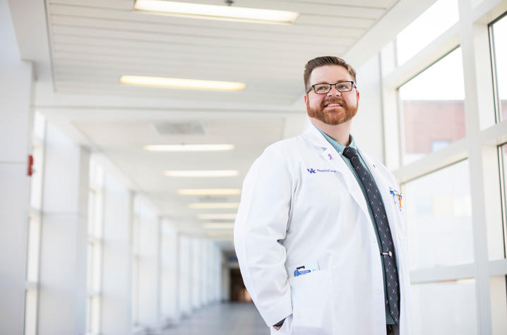 Neurologist Dr. Timothy Ainger is discussing toxic stress and will appear in a KET special report on healing childhood trauma. Photo by Pete Comparoni | UKphoto