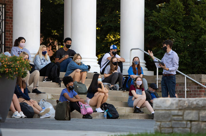 Photo of outdoor class