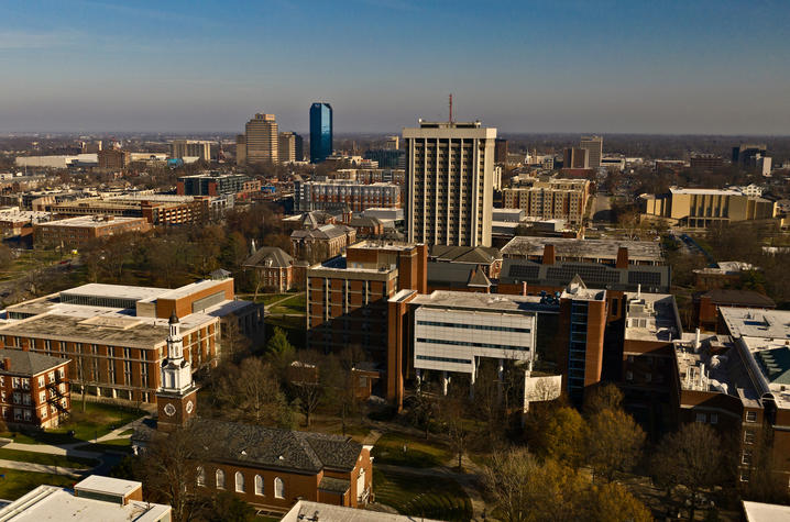 Photo of UK campus from above