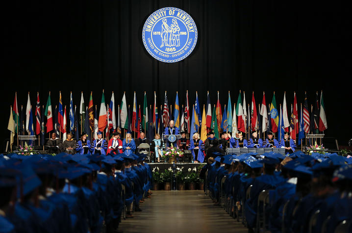 photo of commencement stage