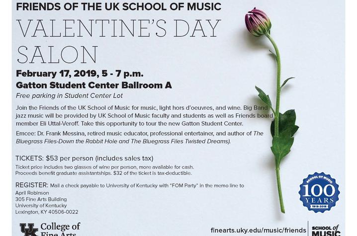 photo of Friends of Music Valentine's Day Salon poster