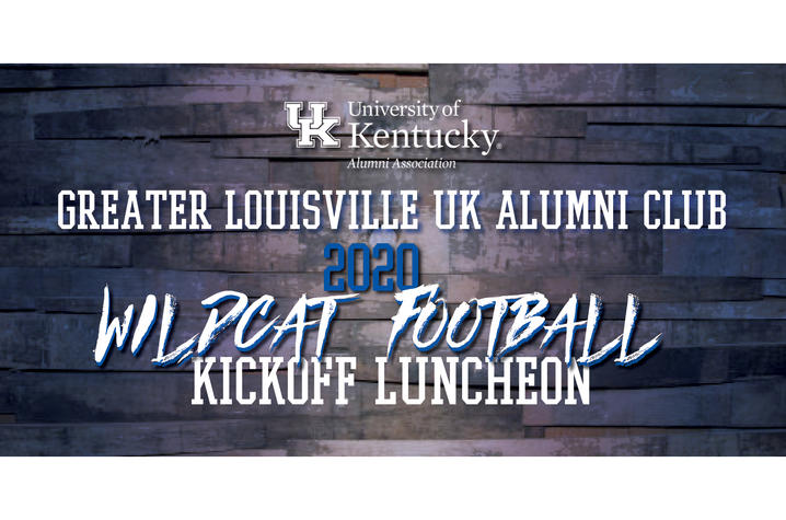 photo of banner for 2020 Wildcat Football Kickoff Luncheon presented by Greater Louisville Alumni Club