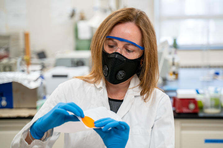 Isabel Escobar, a professor of Chemical and Materials Engineering, conducts water and air filtration research. Ben Corwin | Research Communications