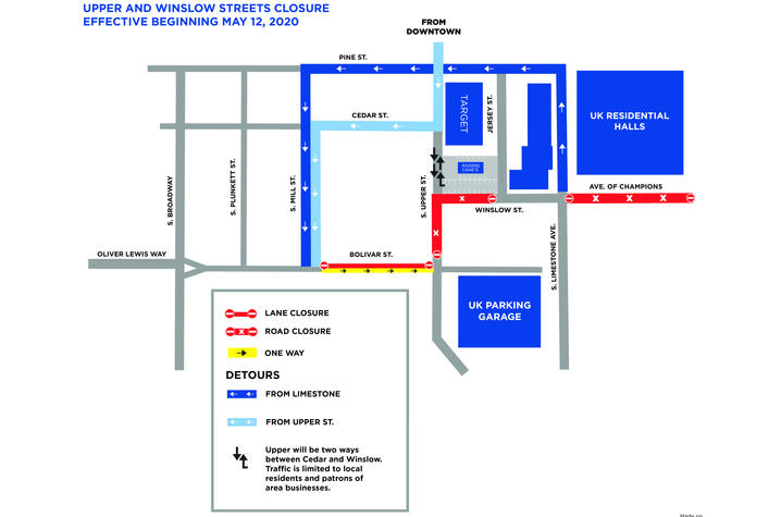 map of road closures