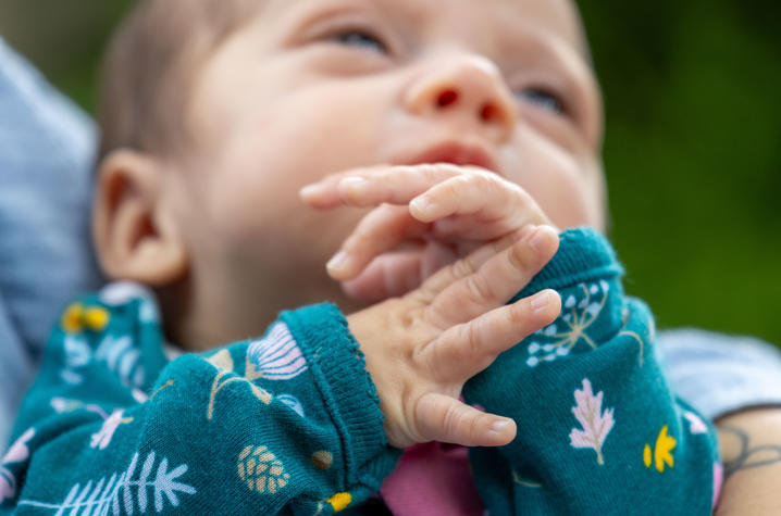 Image of close up of baby's hands