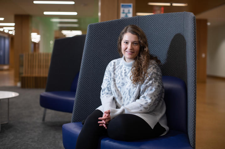UK law student Shelby Ponder developed brain swelling, later diagnosed as encephalitis, after contracting COVID-19. Photo by Mark Cornelison | UKphoto