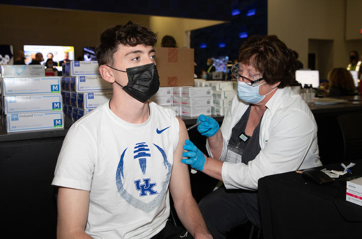 UK Students are getting vaccinated against COVID-19.