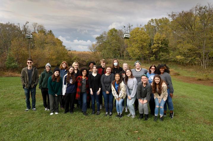 photo of cast and crew of "The Laramie Project"