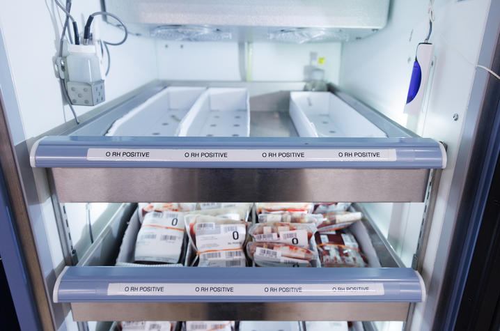 Blood storage refrigerator