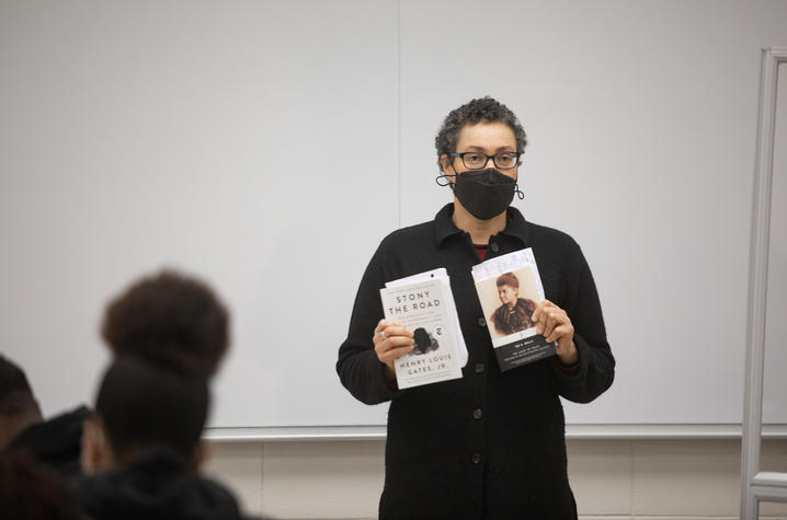 Anastasia Curwood teaches in White Hall Classroom Building