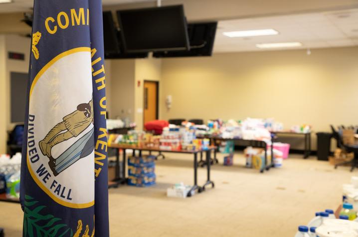 UK's Center for Excellence in Rural Health is collecting donations for flood survivors. The donations are going to flood survivors who come into the North Fork Valley Clinic and the mobile care teams are taking items out to the community.