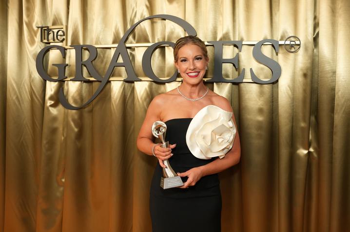 Kristin Klingshirn and her recent Gracie Award