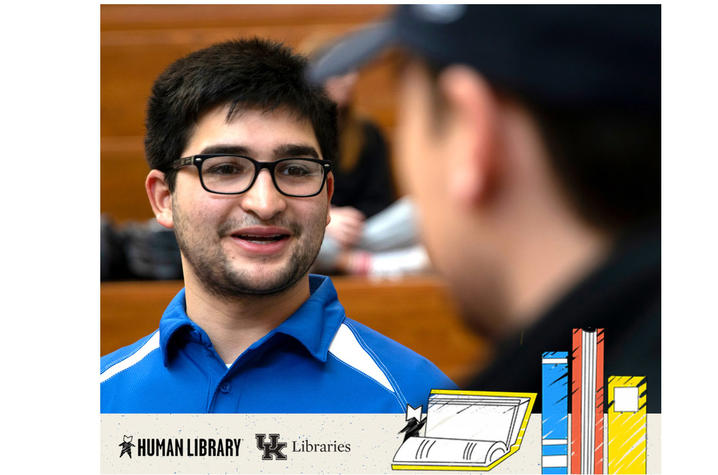 Human Library graphic with students