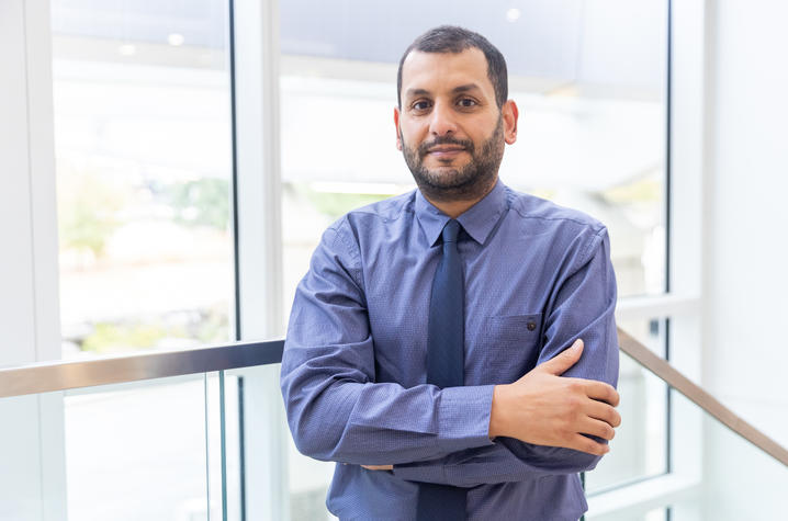 Omar Al-Janabi, M.D., Ph.D. says he always tries to remember a lesson he learned from his mentors, "...to be a good physician is to be a good listener.” Arden Barnes | UK Photo