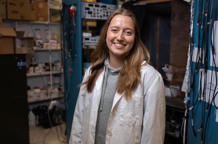 UK student Kaitlyn Brock in the Cooper Lab