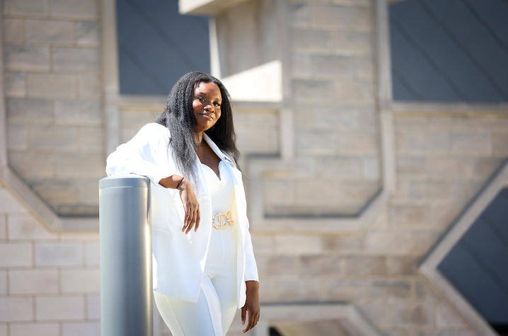 Princess Magor Agbozo poses for a portrait