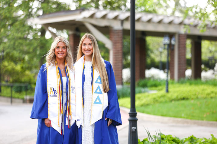 Sumner (left) will graduate from the College of Arts and Sciences and the Lewis Honors College. Hornung (right) will be graduating from the Stanley and Karen Pigman College of Engineering. Carter skaggs | UKPhoto