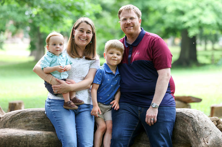 Image of the Polston family outdoors