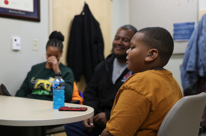 DuJuan Broadus Jr. and his parents