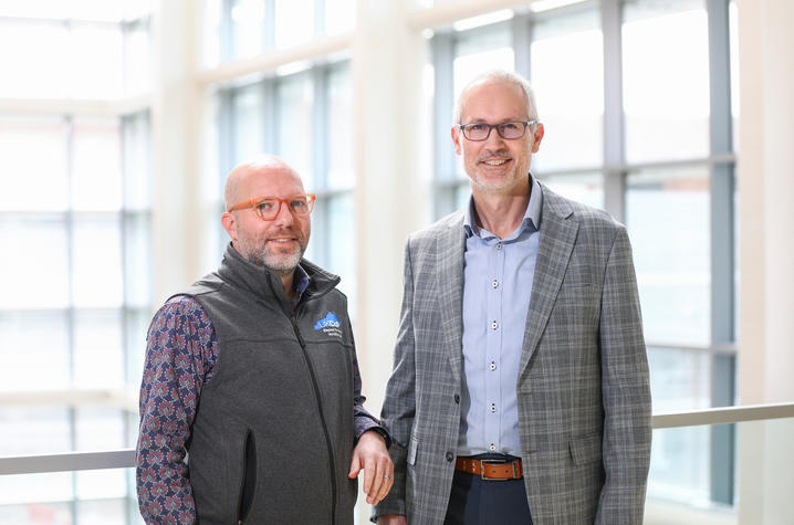 David Feola and Vincent Venditto on April 22, 2025, in Lexington, Ky. Carter Skaggs | UK Photo