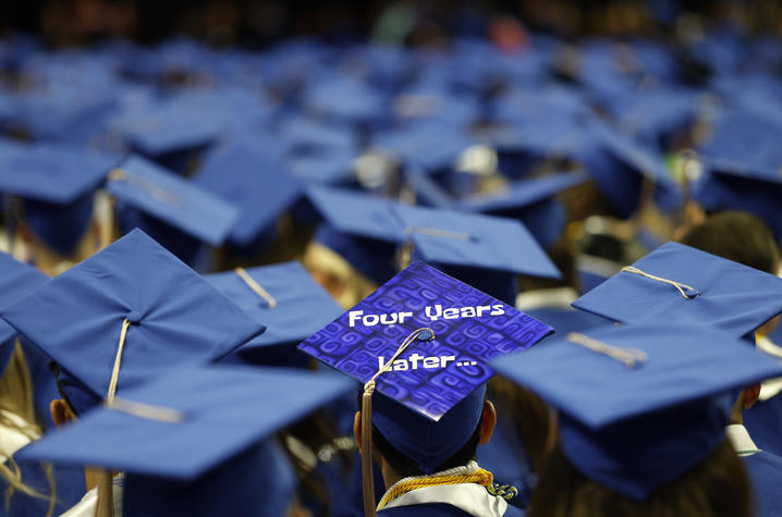 This is a photo from the University of Kentucky Commencement. 