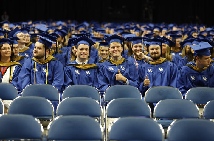 This is a photo from the University of Kentucky Commencement. 