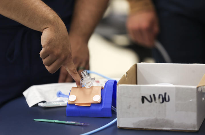 The lecture series typically targets pre-hospital and EMS providers, but the goal is to educate all types of providers. Carter Skaggs | UK Photo