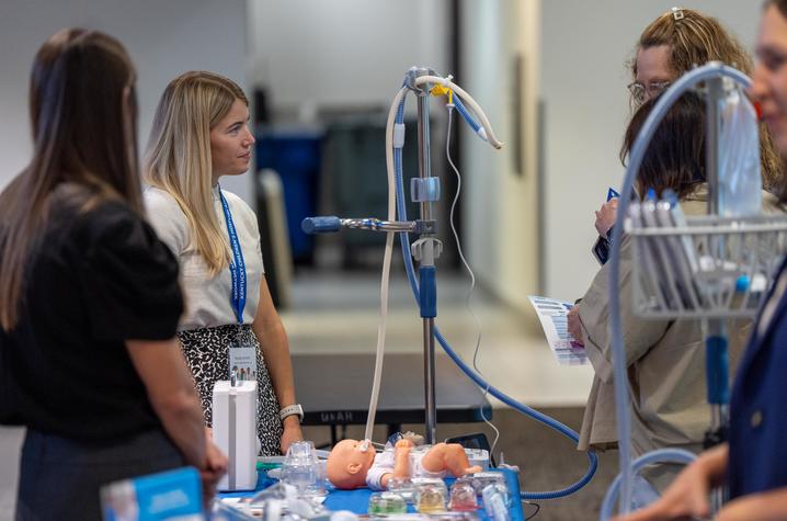Image of providers with medical equipment