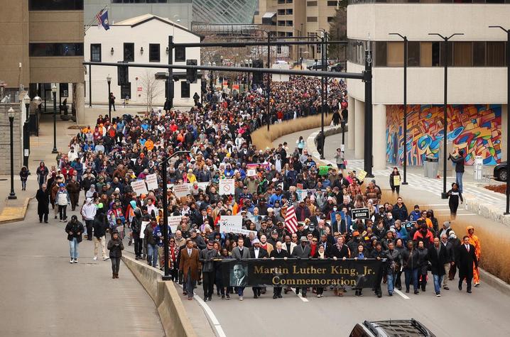 MLK Day march. 