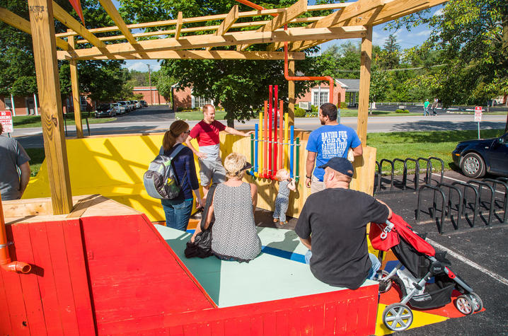 photo of people using "The Music Lounge"