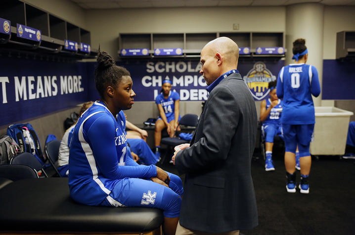 Dr. Robert Hosey with a student athlete