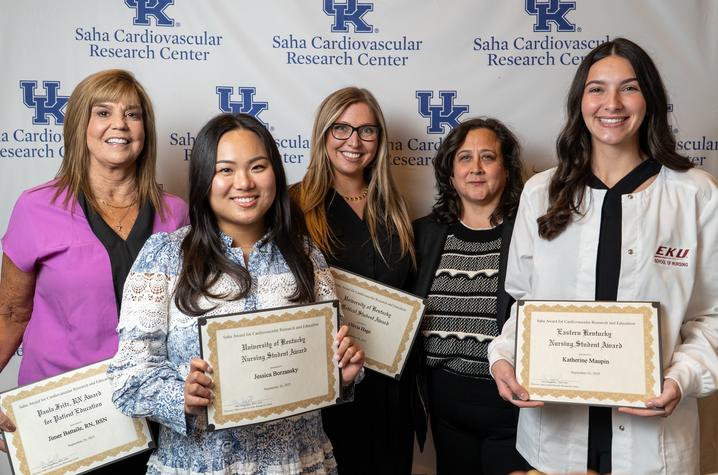 Winners of the Saha Award for Cardiovascular Research and Education. Photo provided