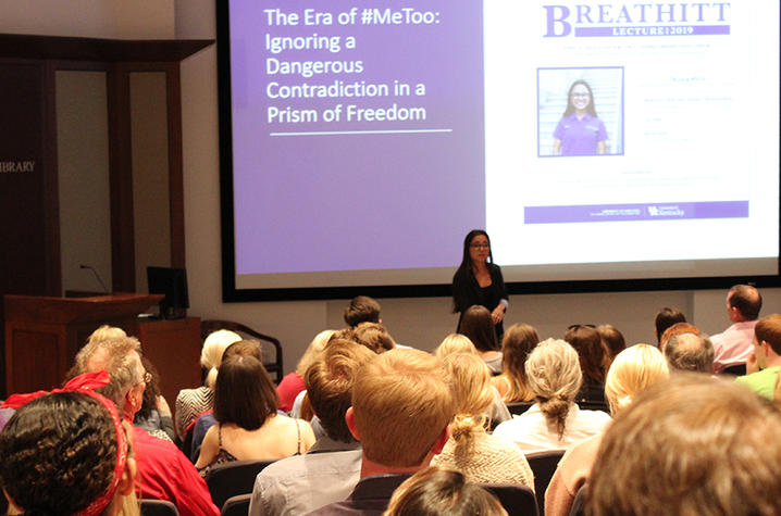 photo of Tiana The giving Breathitt Lecture in 2019