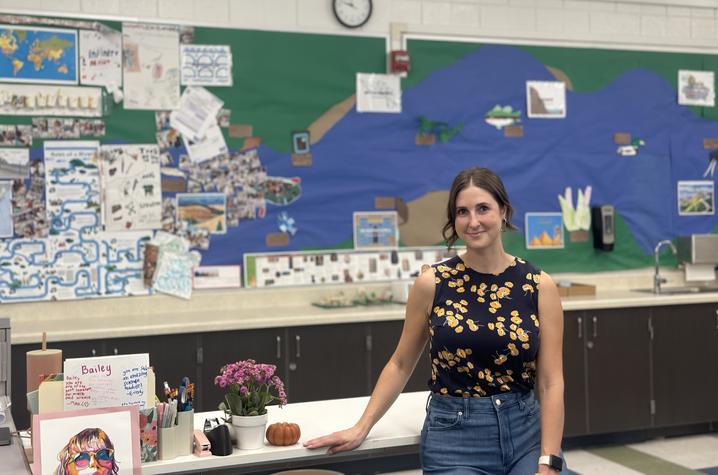 Now, as a three-time UK College of Education alum, Bailey Ubellacker teaches elementary mathematics and science in the Bay Area of California at Tessellations School. Photo Provided.