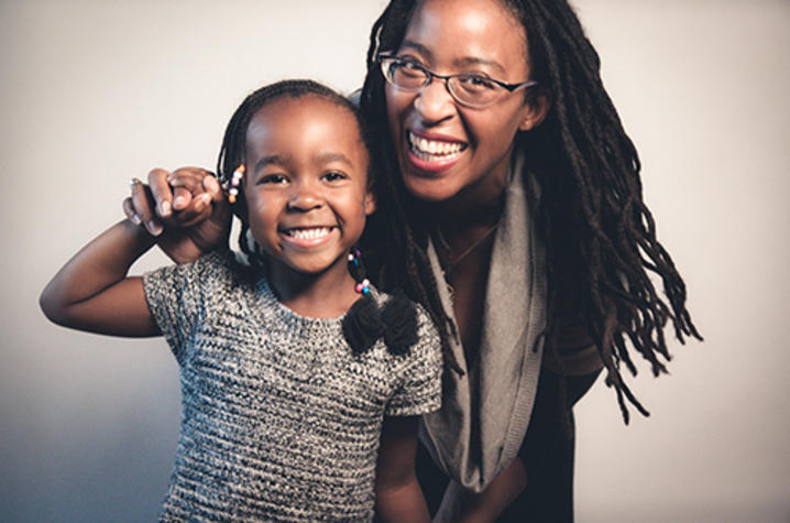 photo of Camille Dungy with little girl by Rachel Eliza Griffith