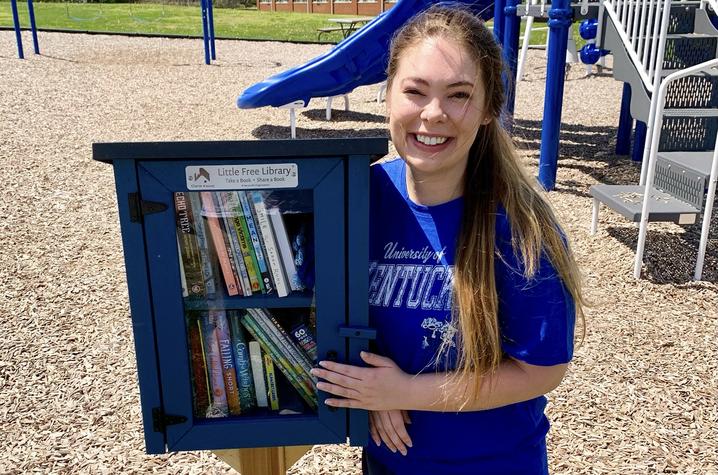 Carly Jessup, a May 2022 library science master’s graduate 