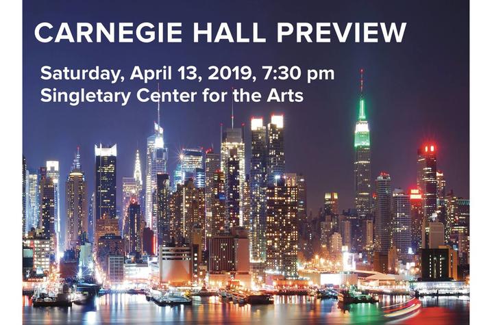 photo of "Carnegie Hall Preview" poster