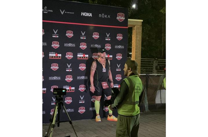 Chris Schmidt completed the 2024 Texas Ironman. Photo provided by Chris Schmidt. 