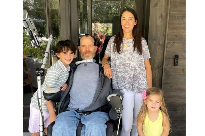 Steve Gleason, his wife Michel and their two children. Photo provided by CHS.