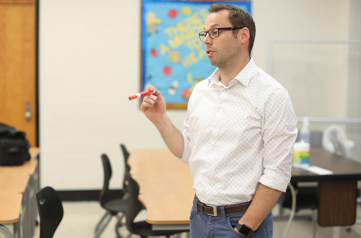 Marc Cormier,  faculty member in the UK College of Education Department of Kinesiology and Health Promotion.