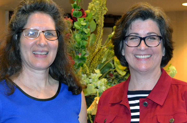 Esther Fleming and Margaret Rintamaa (l to r)