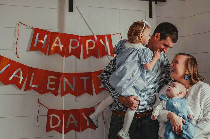 Brian and Lauren Neltner with son Isaac and daughter Ansley