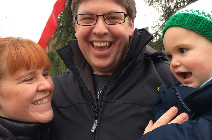 L to R: Betsy, Nathan, and Michael Davies 